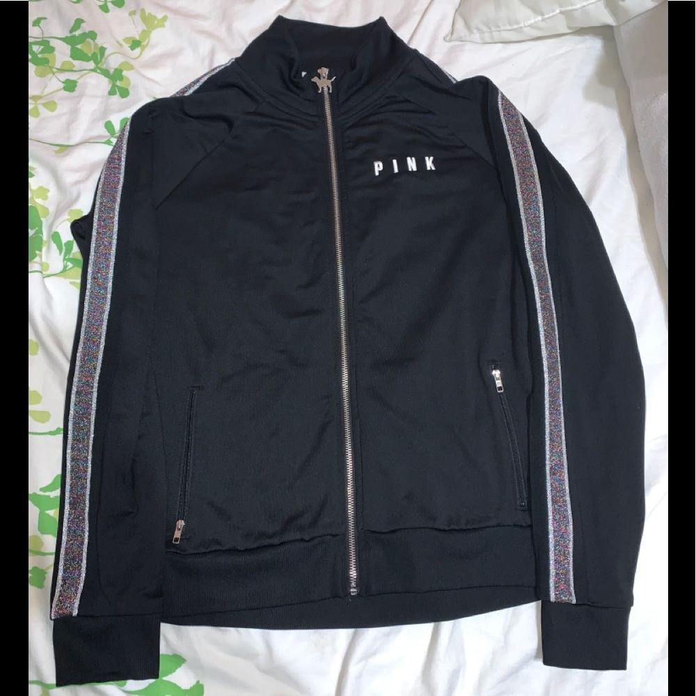 VS Pink Zip Up Sweater